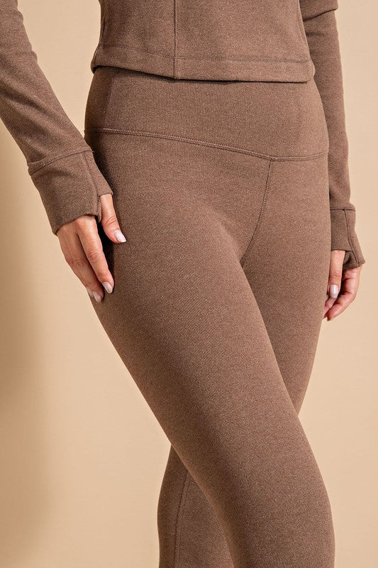 Ribbed High Waist Yoga Pants